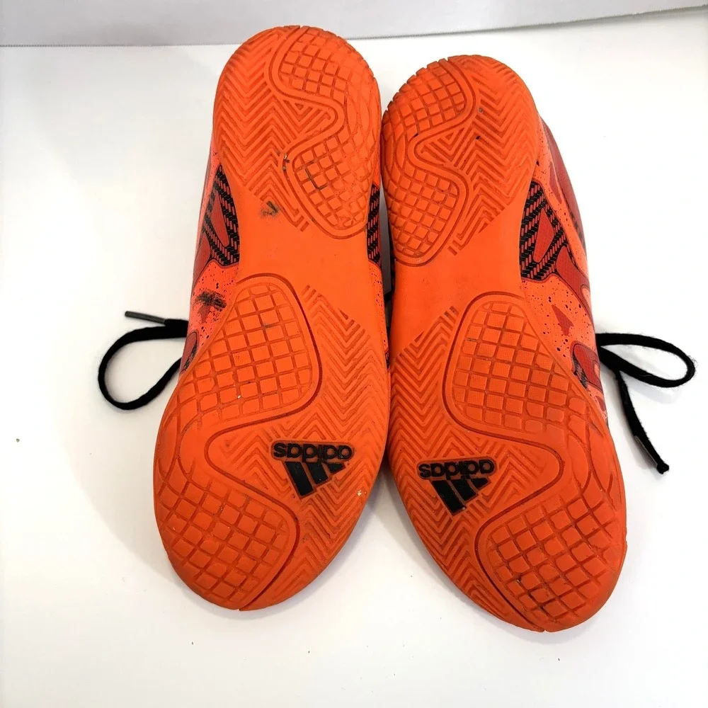 Adidas X 15.4 Indoor Soccer‎ Shoes Youth Size 4.5 Orange Sneakers S83170